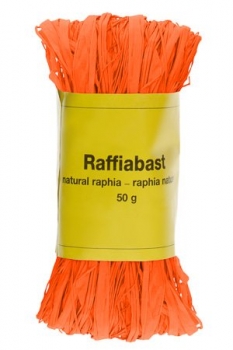 Raffia Bast orange 50g